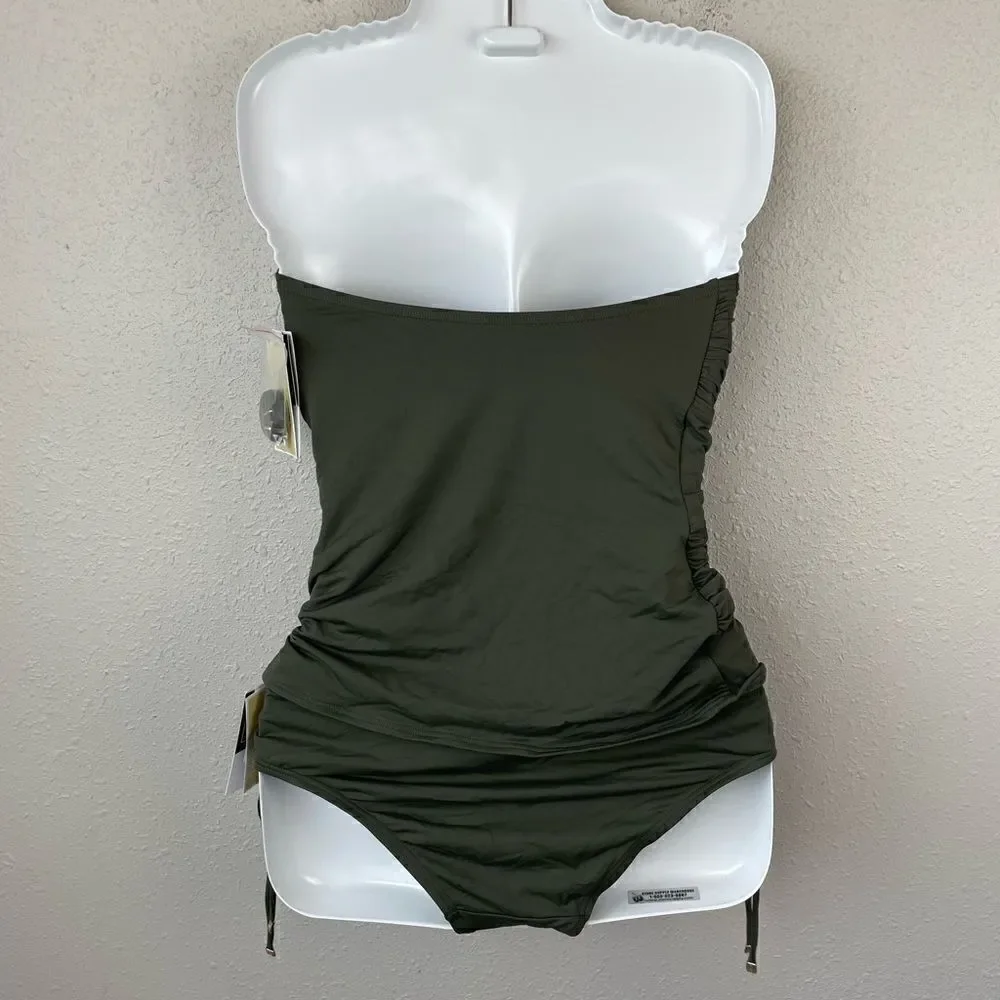 NWT MICHAEL Michael Kors Matching Tankini And Bottoms Sizes XS or S - Picture 3 of 5